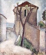 Amedeo Modigliani Baum und Haus oil painting reproduction